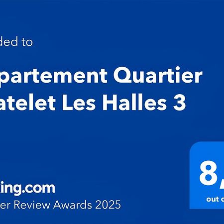 Appartement Quartier Chatelet Les Halles 3 Free Netflix Paris Eksteriør bilde